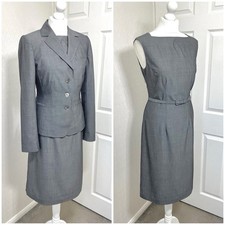 Hobbs Grey Shift Dress Suit