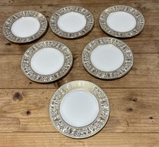 6 X WEDGWOOD Bone China Gold