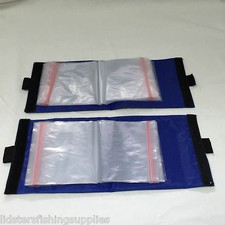 2 x New 30 Pocket Blue Sea Fishing Rig wallets Storage Sea Beach Fishing Tackle 