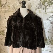 Vintage Brown Sable Squirrel Mink Fur Cape Shawl Peaky Style 1930’s Prop