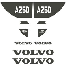 Decal Sticker Set Volvo A25D ADT Dump truck Decal Set
