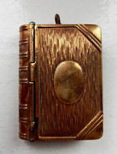 Antique 19th Century Brass Vesta Matchbox Case Book Design c.1880