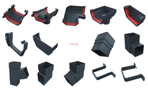 Freeflow 114mm square gutter - square,