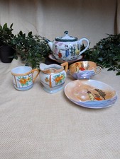 Vintage Mini Tea Set Bundle Teapot Jug Cup Saucer Japanese & Chinese Ceramics