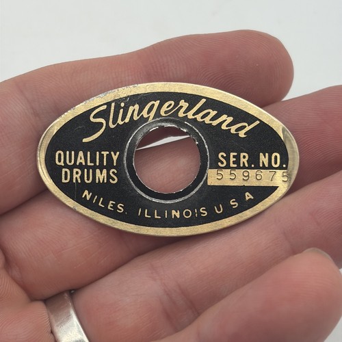 Slingerland black gold oval - black,