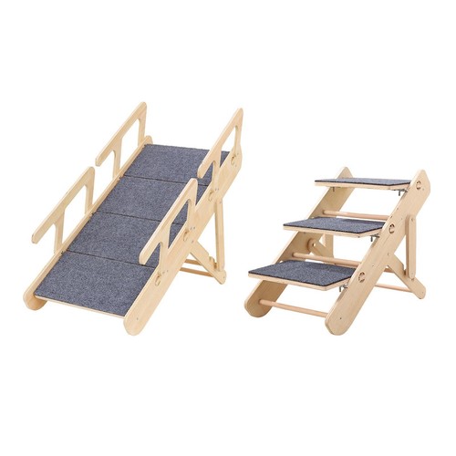 Dog step ramps wooden - dog, folding