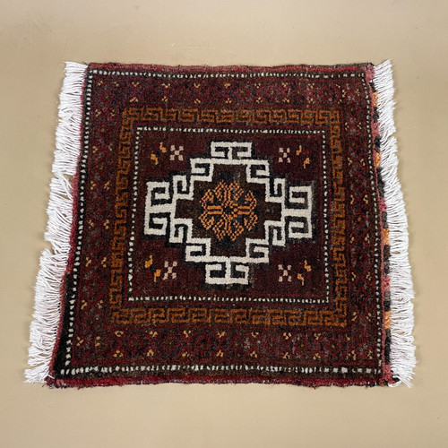 Small antique woven - woven, rug