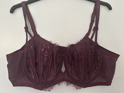 Sexy purple lace detail bra - lace,