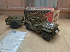 Vintage Action Man - Cherilea Military Jeep & Supply Trailer - Boxed