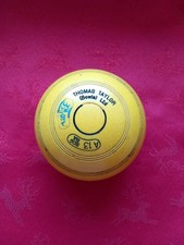 Crown Green Bowls Jack Ex Match Practice Yellow Drakes Pride Bowling