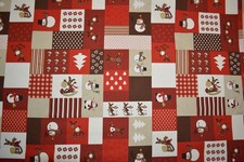 SALE Christmas Canvas Fabric
