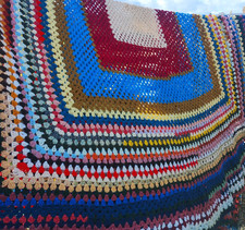 Vintage Granny Knit Blanket XL