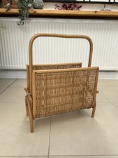 Vintage Wicker Bamboo Magazine