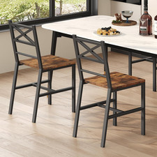 Dining Chair Set of 2, Rustic