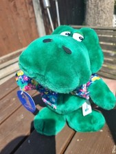 Sea World Green Crocodile 1987 Soft Cuddly Toy