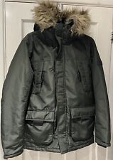 Jack & Jones- Men’s JOC Hollow Parka - Khaki Green - Mens Size XS