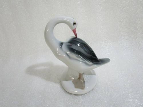 Vintage glazed swan - swan, goose