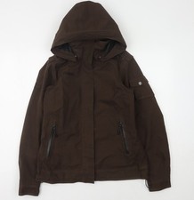 Bergans Women's Brown Hooded Jacket, M, Zipped Pockets