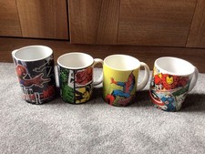 4  Coffee Tea Mug Cup Job Lot Bundle various marvel