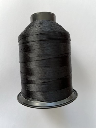 Black fishing rod whipping - black,