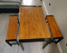 NEXT HOME Hudson dining table and bench set
