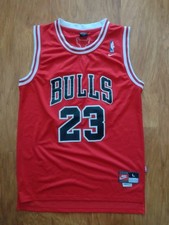 Chicago Bulls Jersey Jordan 23 Nike Vintage 90s Basketball Vest Large Length +2