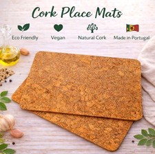 4 x NATURAL CORK PLACE MATS