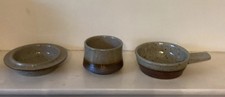 Three Assorted Vintage Purbeck Pottery Portlad Bowls