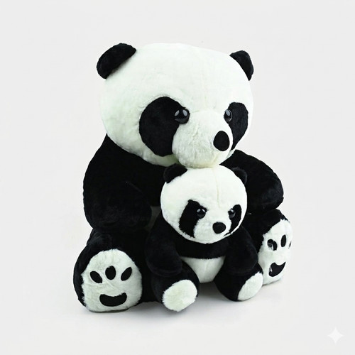 Panda teddy bear plush - panda, toy