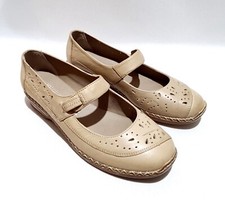 Footglove Beige Leather Mary