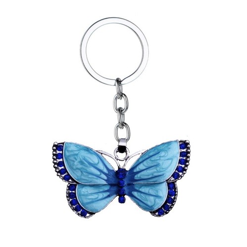 Style colour butterfly keyring - style,