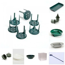 Florist/Floral Plastics Bowls Trays Dishes Candle Holders Cardettes Pew Ends