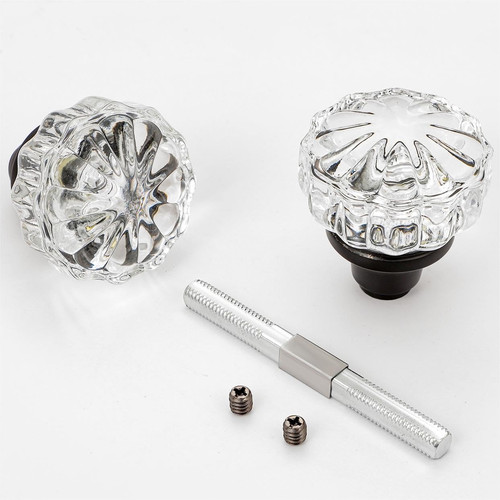 Glass door knobs - glass, interior,