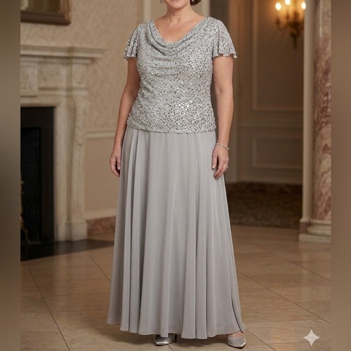 Jkara silver grey - silver-grey, sequin