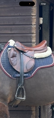 Old jaguar jump saddle - jump, brown