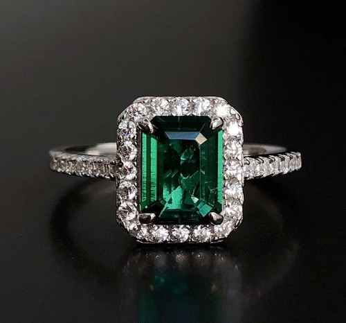 Handmade emerald ring 925 - handmade,