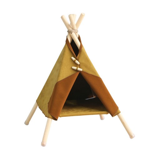 Cat tent with wooden frame - cat,