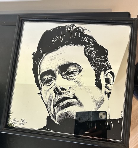 Rare vintage james dean mirror - dean,