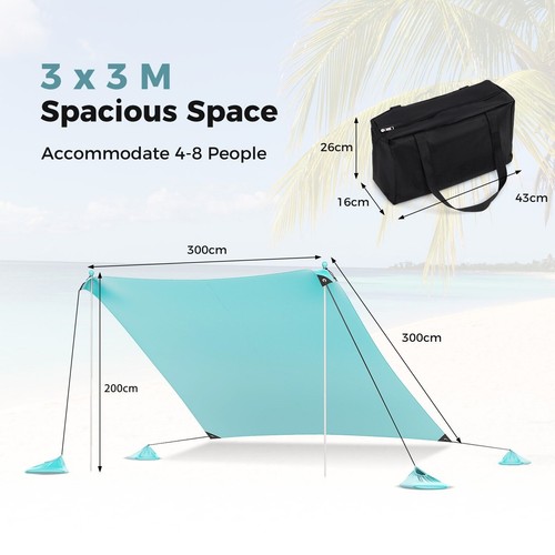 Beach tent with aluminum - tent,