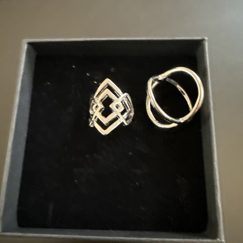 Silver tone ring - ring, bundle