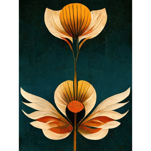 Tulip flowers coral - flowers, mustard