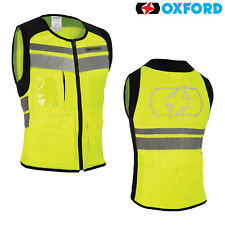 Oxford Utility Bright Top Fluo Motorcycle Motorbike Zip Up Hi Viz Jacket