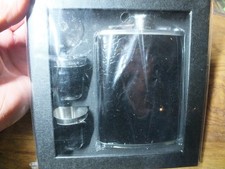 Leather? bound hip flask and