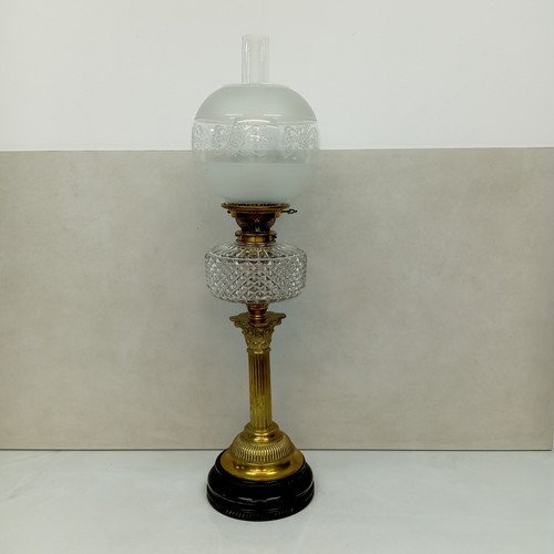 Antique victorian oil lamp - oil,