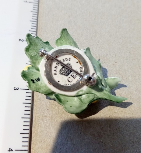 Cej vintage flower brooch - cej,