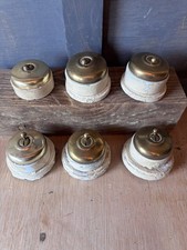 6 Vintage 1930s Brass and