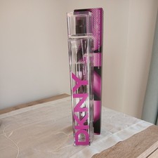 Empty DKNY Bottle And Box Limited Edition Pink And Black 100ml Eau De Parfum