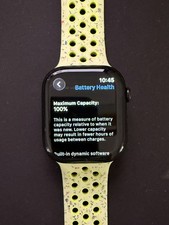 Apple Watch Series 10 46 mm Black Aluminium Case 100% Battery Health