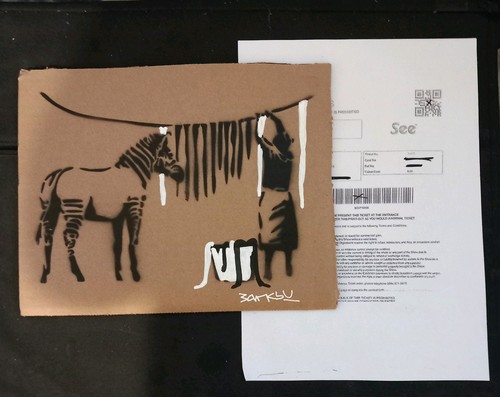Banksy original hand - , signed