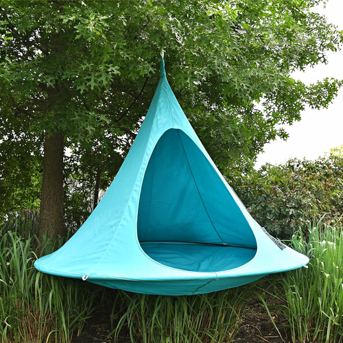 Cacoon double blue solid - double,